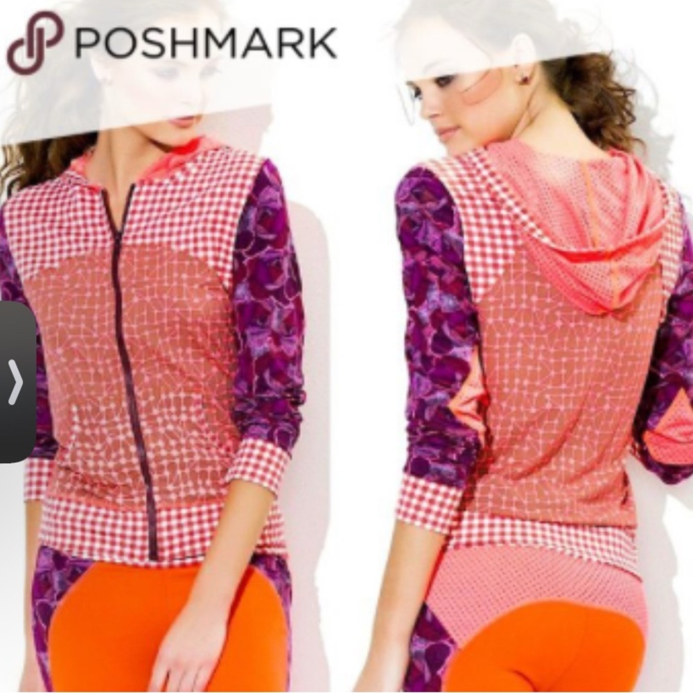 Maaji Multicolor Patchwork Zip-Up Full-Zip Mixed … - image 1